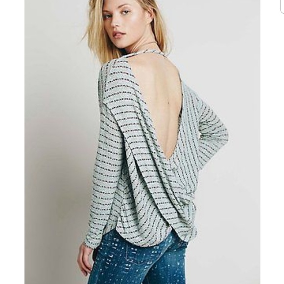 Free People Tops - Free People Angel Island Striped Hacci Knit Top S